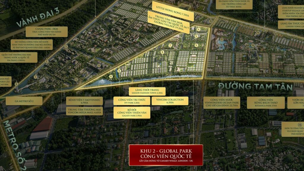 phân khu GLOBAL PARK - Vinhomes Sài Gòn Park