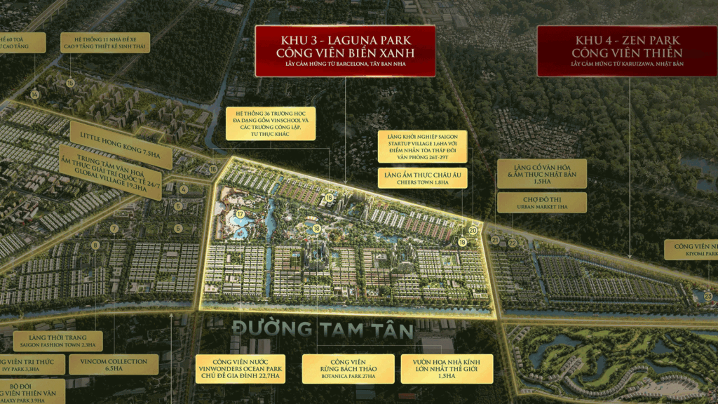 phân khu LAGUNA PARK - Vinhomes Sài Gòn Park