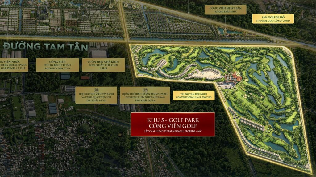 phân khu GOLF PARK - Vinhomes Sài Gòn Park